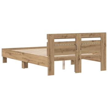 Bettgestell Artisan Eiche Massivholz Eiche 135 x 190 cm Langlebig