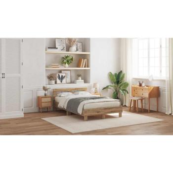 Bettrahmen Artisan-Eiche 135 x 190 cm Holzwerkstoff