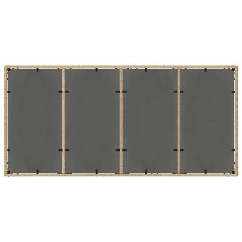 Garten Essgruppe 9 pcs Beige Poly-Rattan