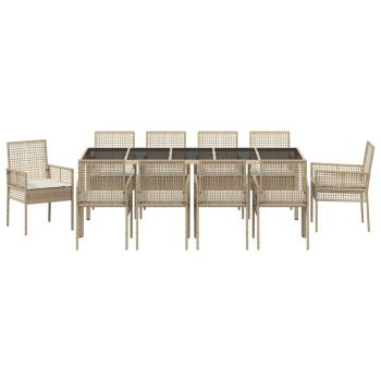 Set aus 6 Beige und Schwarz
