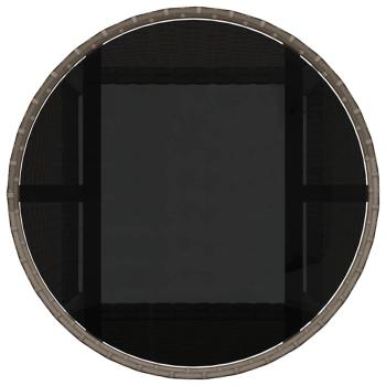 Esszimmermöbel Set Set aus 3 Grau Rattan Langlebig