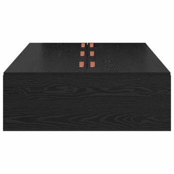 Bettgestell Schwarze Eiche Holzmaterial Einzel Stauraum