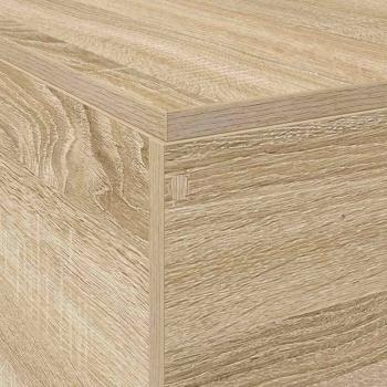 Bettgestell Sonoma Eiche Holzwerkstoff Doppel Langlebig