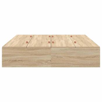 Bettgestell Sonoma Eiche Holzwerkstoff Doppel Langlebig