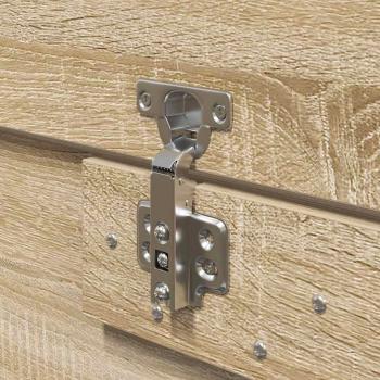 Bettgestell Sonoma Eiche Holzwerkstoff Doppel Langlebig