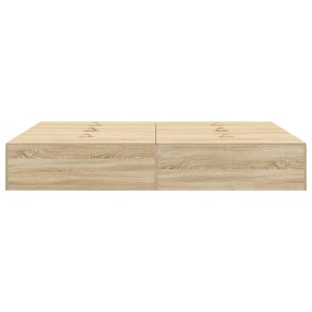 Bettgestell Sonoma Eiche Holzwerkstoff Doppel Langlebig