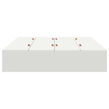 Bettgestell Weiß MDF Standard Doppel Stauraumbett Rechteckig