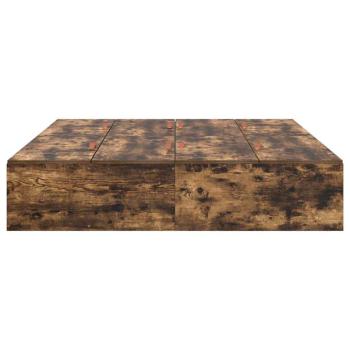 Bettgestell Geräucherte Eiche Massivholz Eiche 160 x 200 cm