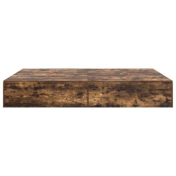 Bettgestell Geräucherte Eiche Massivholz Eiche 160 x 200 cm