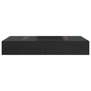 Stauraumbettgestell Schwarze Eiche Holz Standard Doppel