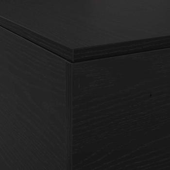 Bett mit Stauraum Schwarze Eiche Holzwerkstoff Voll/Doppel