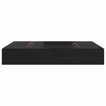Bett mit Stauraum Schwarze Eiche Holzwerkstoff Voll/Doppel