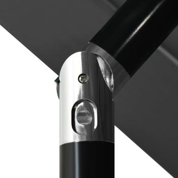 Sonnenschirm mit Aluminium-Mast 3-lagig Anthrazit 3,5 m