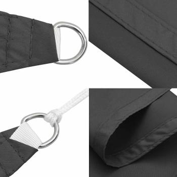 Sonnensegel Oxford-Gewebe Rechteckig 2,5x4 m Anthrazit