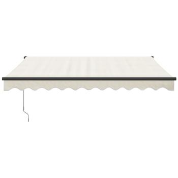 Elektrische Markise mit Kurbel Creme 3x2,5 m