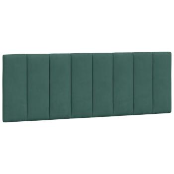 Bettgestell ohne Matratze Dunkelgrün 140x190 cm Samt