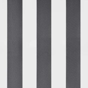 Markise Einziehbar Anthrazit und Weiß 3x2,5 m Stoff & Aluminium