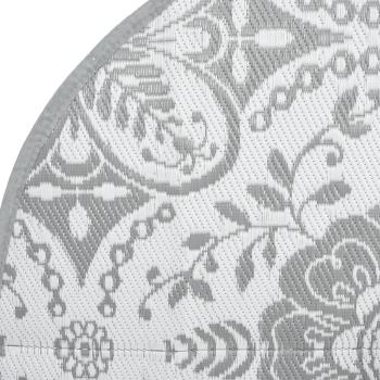 Outdoor-Teppich ARAKIL Hellgrau Ø120 cm PP