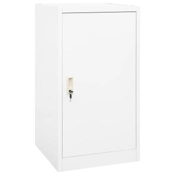ARDEBO.de - Sattelschrank Weiß 53x53x105 cm Stahl