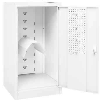 Sattelschrank Weiß 53x53x105 cm Stahl