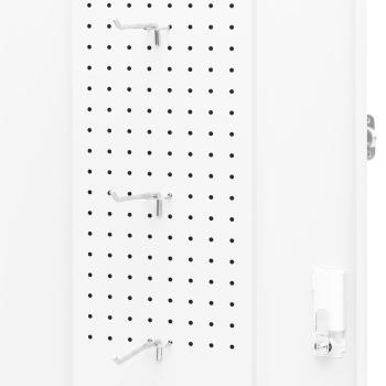 Sattelschrank Weiß 53x53x105 cm Stahl
