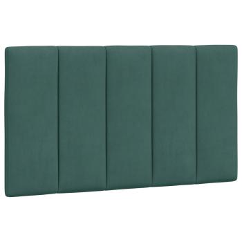 Bettgestell mit LED-Leuchten Dunkelgrün 80x200 cm Samt