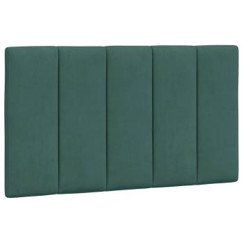 Bett mit Matratze Dunkelgrün 80x200 cm Samt