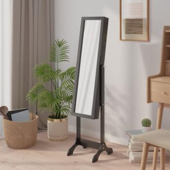 ARDEBO.de - Standspiegel Schwarz 34x37x146 cm