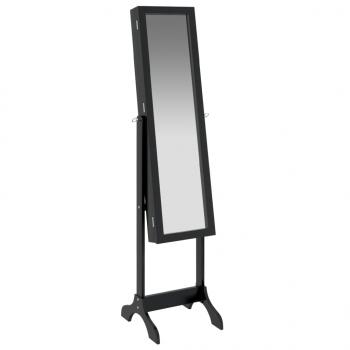 Standspiegel Schwarz 34x37x146 cm