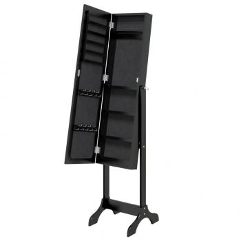 Standspiegel Schwarz 34x37x146 cm