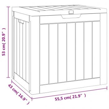Gartenbox Grau 55,5x43x53 cm Polypropylen