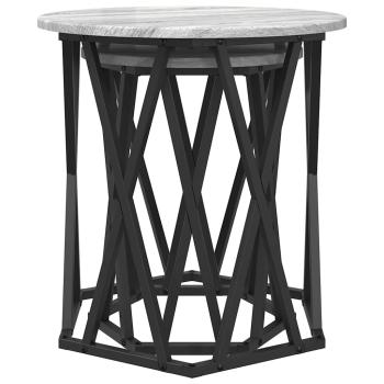 Beistelltische 2er Set Grau Sonoma Holzwerkstoff