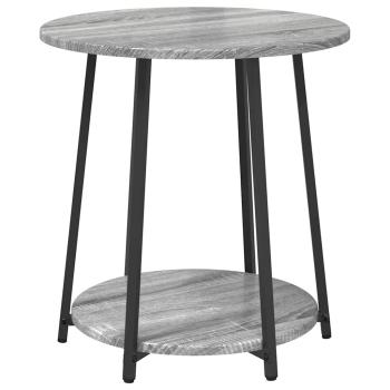 Beistelltisch 2er Set Grau aus Holzwerkstoff und Metall