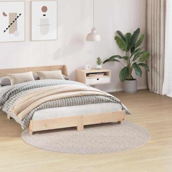 Flauschiger Teppich mit Latexrücken Creme ø160 cm