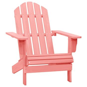 ARDEBO.de - Adirondack-Gartenstuhl Massivholz Tanne Rosa