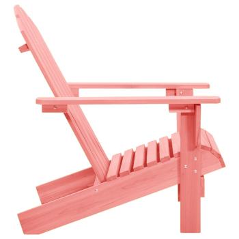 Adirondack-Gartenstuhl Massivholz Tanne Rosa