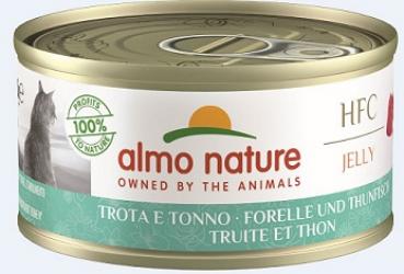 ARDEBO.de Almo Nature HFC Jelly Forelle & Thunfisch 70g