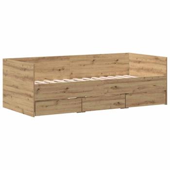 Tagbett Artisan Eiche Holzwerkstoff 90 x 190 cm Langlebig