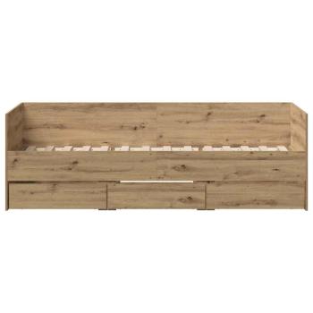 Tagesbett mit Kopfteil Artisan-Eiche 90 x 190 cm Holzwerkstoff