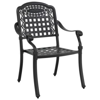 Set aus 3 Schwarz Gussaluminium Mittel Dekorative Intarsien