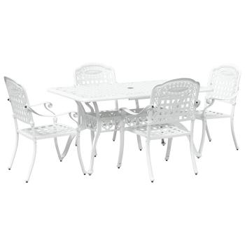 Set aus 3 Weiß Gussaluminium Groß Dekorative Intarsien