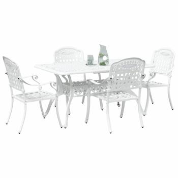 Set aus 3 Weiß Gussaluminium Groß Dekorative Intarsien