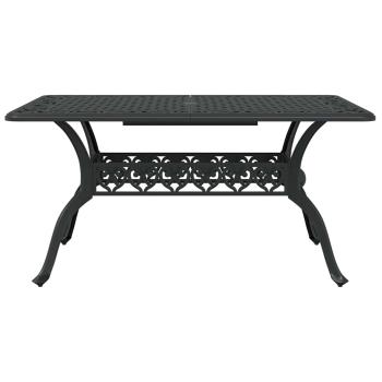 Set aus 4 Schwarz Gussaluminium Mittel Dekorative Intarsien