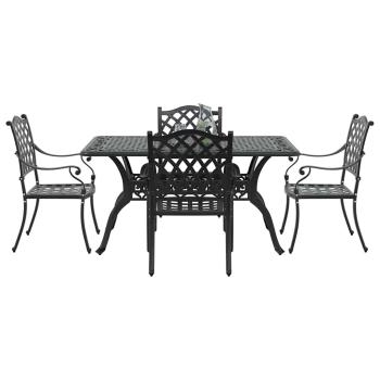 Set aus 3 Schwarz Gussaluminium Mittel Stylisches Design