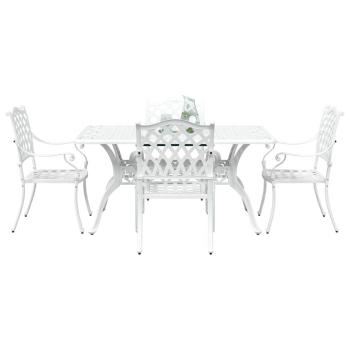 Set aus 3 Weiß Guss-Aluminium 150x90x72 cm Langlebig