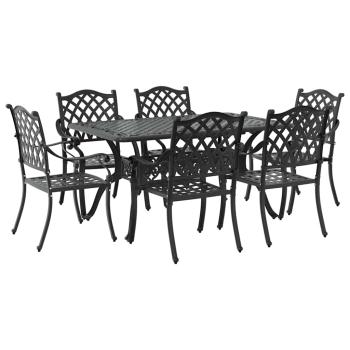 Set mit 4 Schwarz Gussaluminium 6-Sitzer Platz für viele