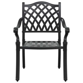 Set mit 4 Schwarz Gussaluminium 6-Sitzer Platz für viele