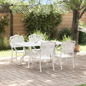 ARDEBO.de -   Set aus 3 Weiß Aluminium 150x90x72 cm Langlebig