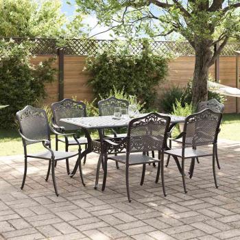Set aus 4 Schwarz Gussaluminium 150x90x72 cm