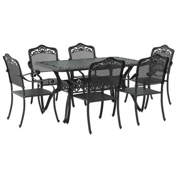 Set aus 4 Schwarz Gussaluminium 150x90x72 cm